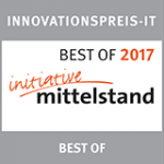 Zertifikat Innovationspreis-IT der Initiative Mittelstand – FCS GmbH B2B-Softwareauszeichnung